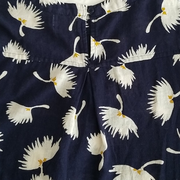 Old Navy Cotton/Linen Voile Floral Blouse-L - Picture 4 of 11